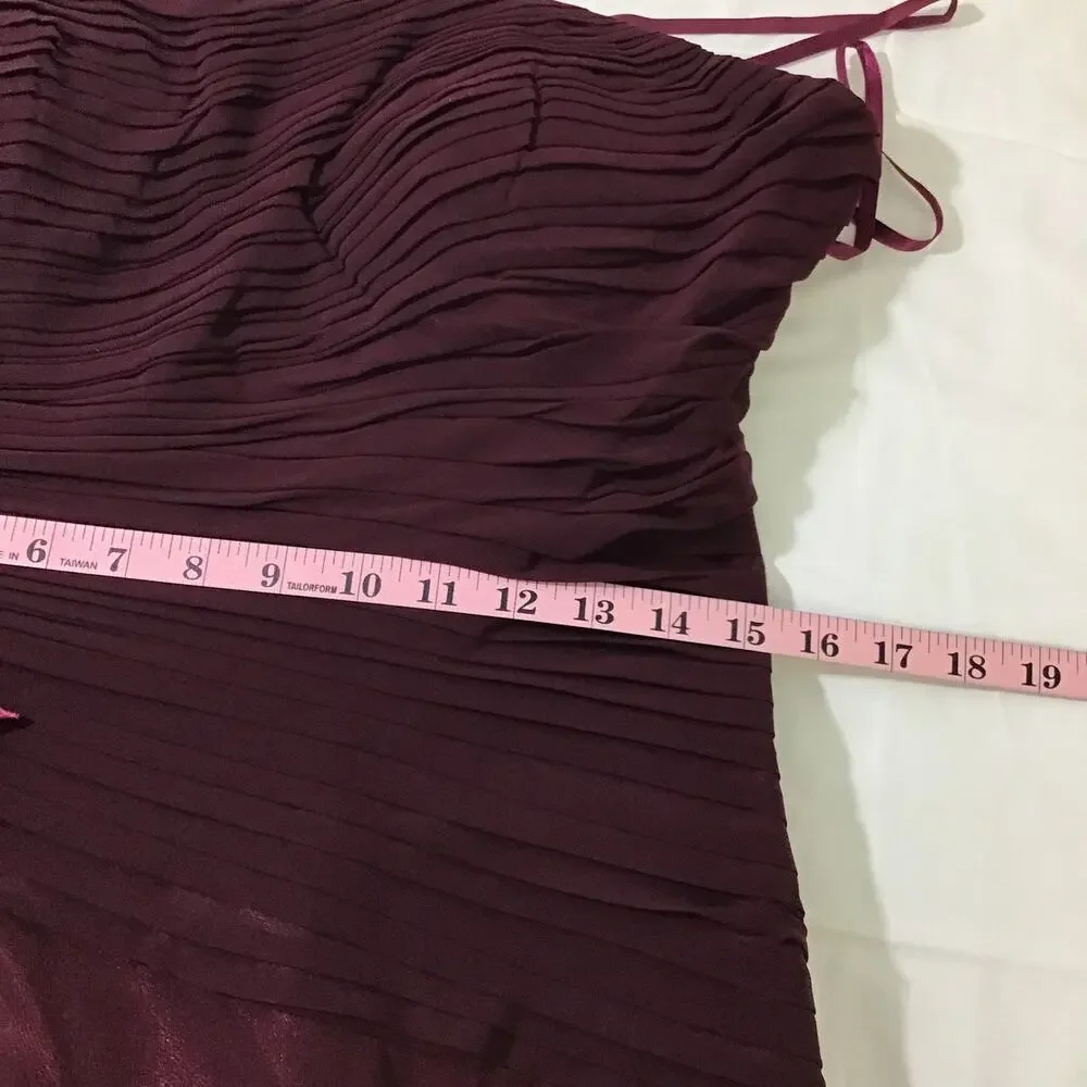 Aspeed Strapless Burgundy Evening Gown - Picture 10 of 11